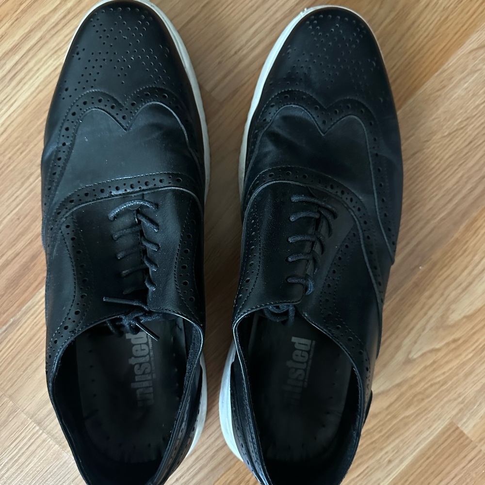 Cole Haan Black Wingtip Oxfords